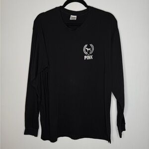 PINK Victoria's Secret Black Long Sleeve Tee